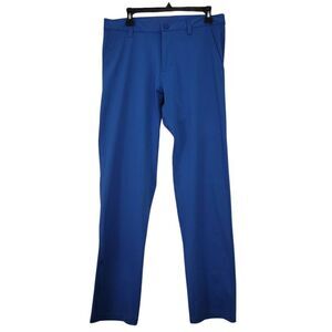 Rhone‎ Commuter Pants Sz 32x31 Light Blue Classic Straight Leg Stretch Flex Knit